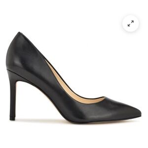 Nine West Black Leather Pumps